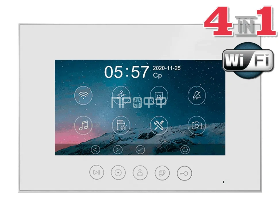 Монитор видеодомофона Marilyn HD s Wi-Fi (White)